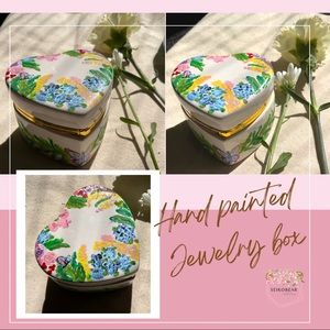 Personalized hand painted jewelry box